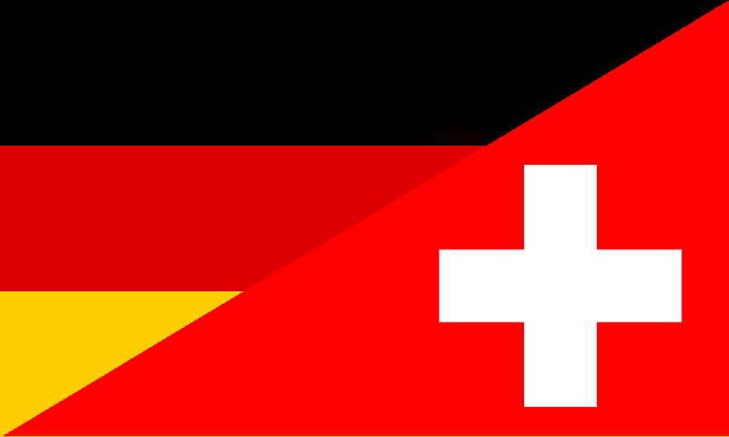 Flagge Deutschland/Schweiz: Hosting-Standorte